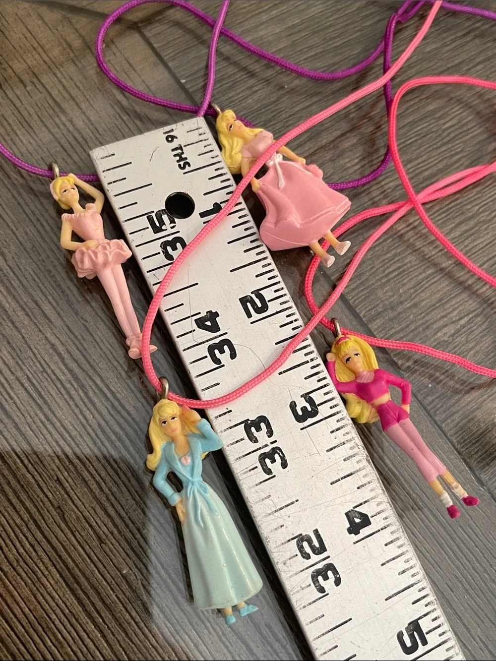 Tara Toys Barbie Party Favors 2000 Figurine Pendants or Necklaces Birthday